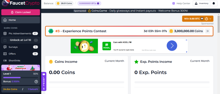 Faucet Crypto